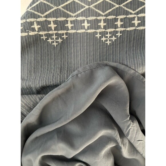 Knox Rose Womens Cottagecore Dress XXL Midi Tier Embroidery Ruffle Peasant NEW - Picture 8 of 15